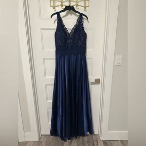 Navy Blue Ballgown